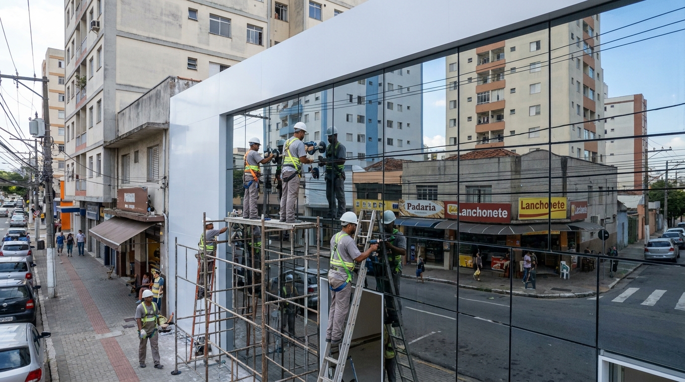 Fechamentos em Vidro em Aparecida de Goiânia‑GO