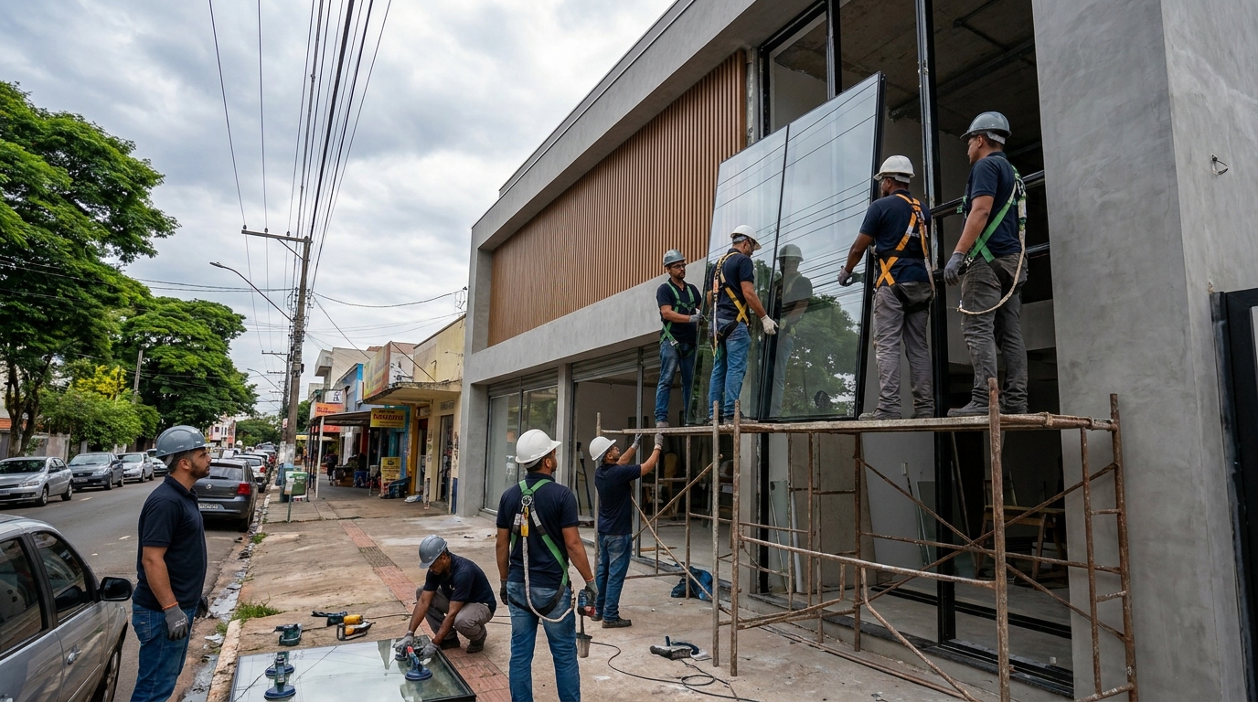 Fachada de Vidro em Aparecida de Goiânia‑GO